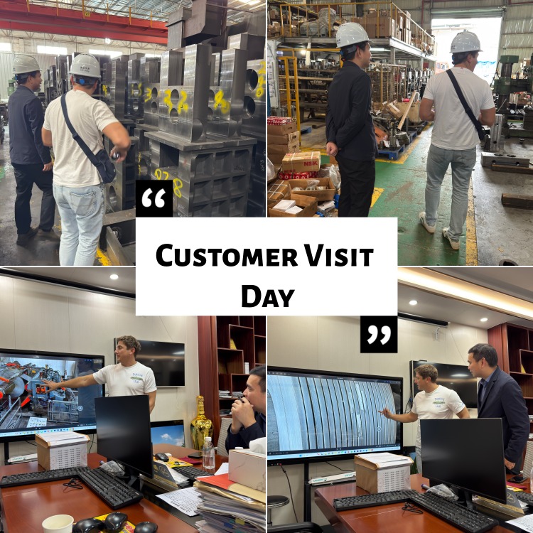 मेटल कॉइल स्लिटिंग मशीन फॅक्टरीत पोलिश ग्राहक