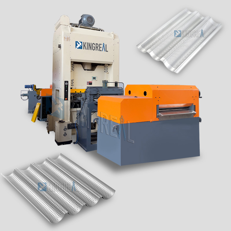 मेटल बॅग्युएट ट्रे छिद्रित पंचिंग मेकिंग मशीन