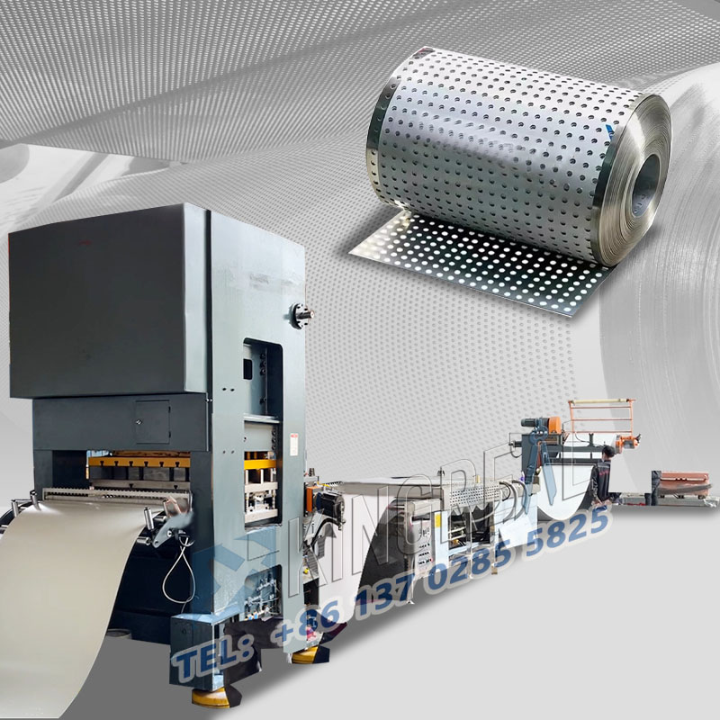 शीट कॉइल छिद्र पाडणे आणि रिवाइंड मशीन